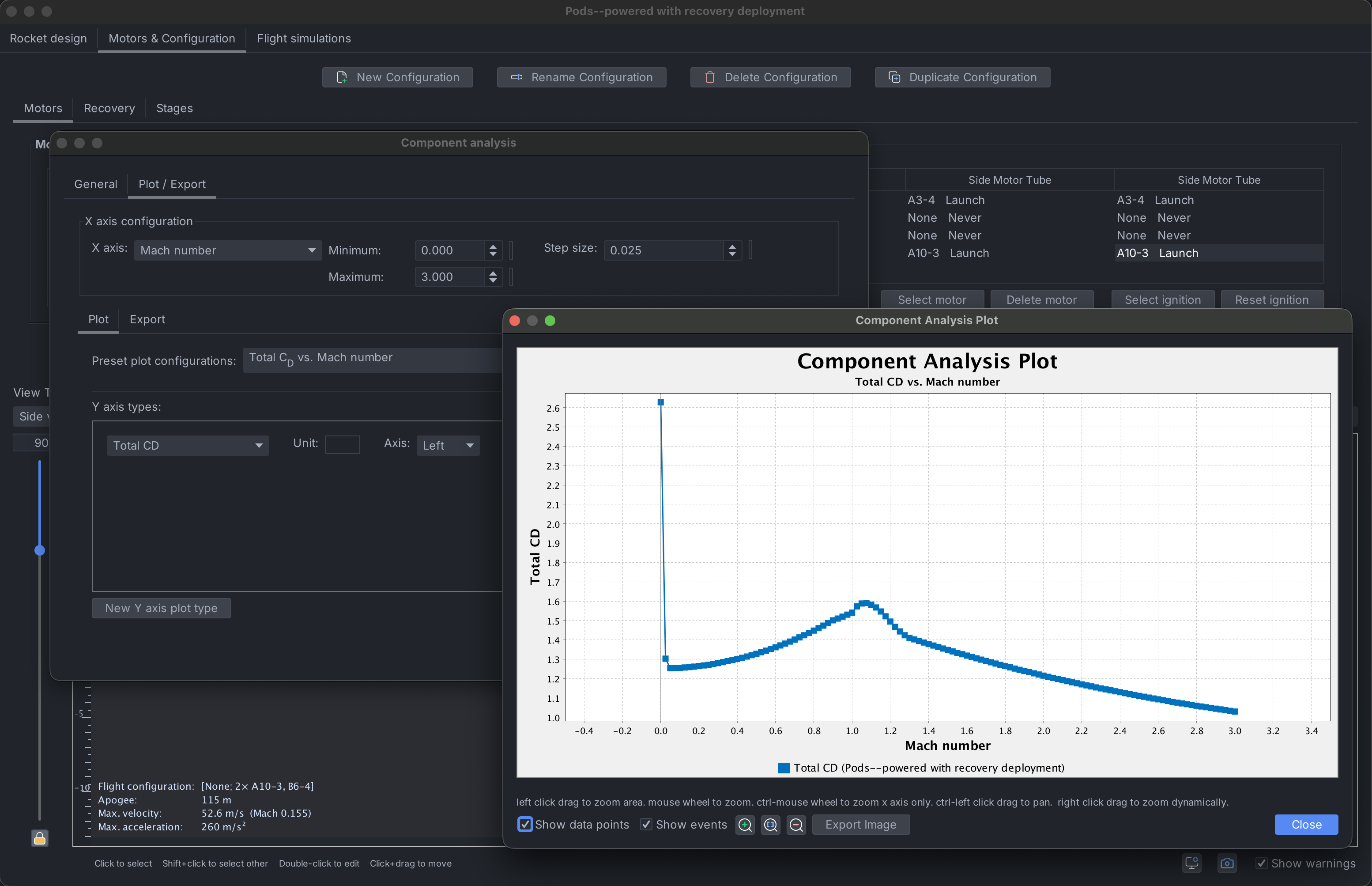 OpenRocket Component Analyzer