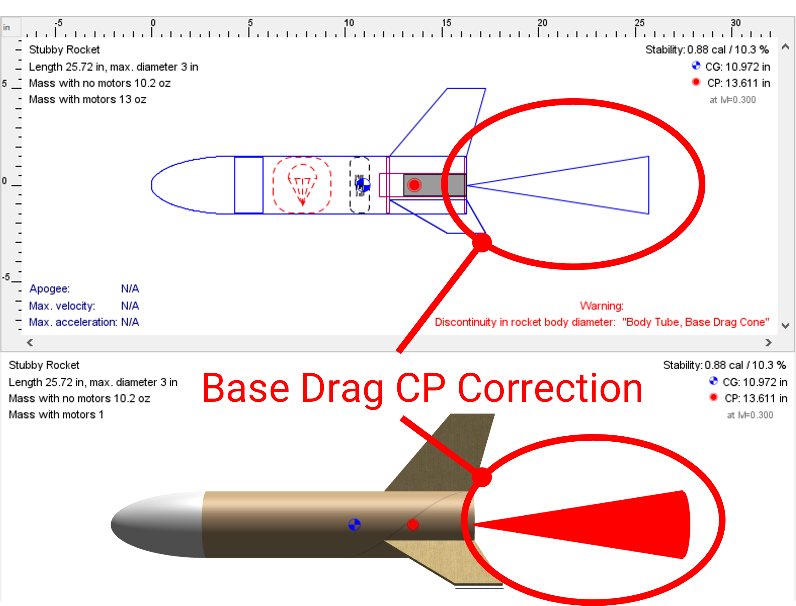 Implementing Base Drag CP Correction